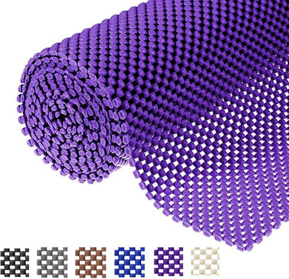 Shelf Liner Drawer Liner Non-Slip Mat Shelves Liners 12" X6.5’ Grid Pattern PVC by L7HWDP