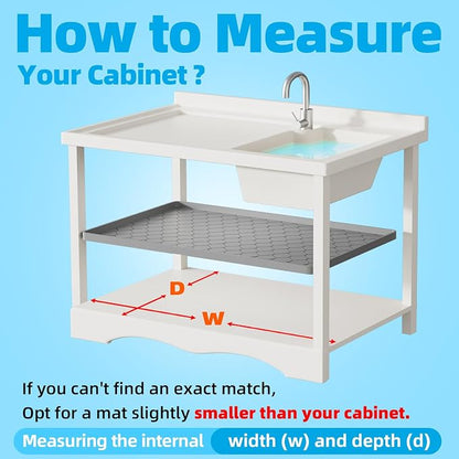 Silicone Under Sink Mat 34" x 22", kitchen Essentials and Gadgets, Shelf liner - Image 6