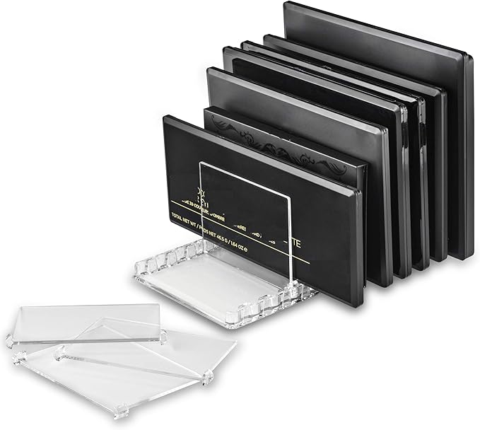 BY ALEGORY Acrylic Makeup Storage Eyeshadow Palette Organizer w/Removable - Image 3