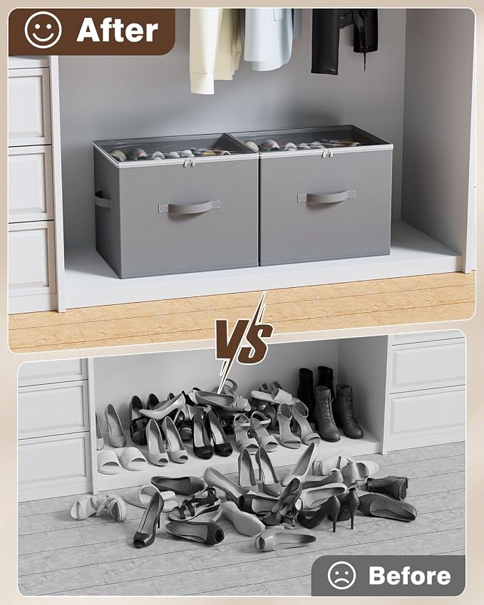 HOUSE AGAIN Shoe Organizer for Closet, Shoe Storage Organizer - Image 7