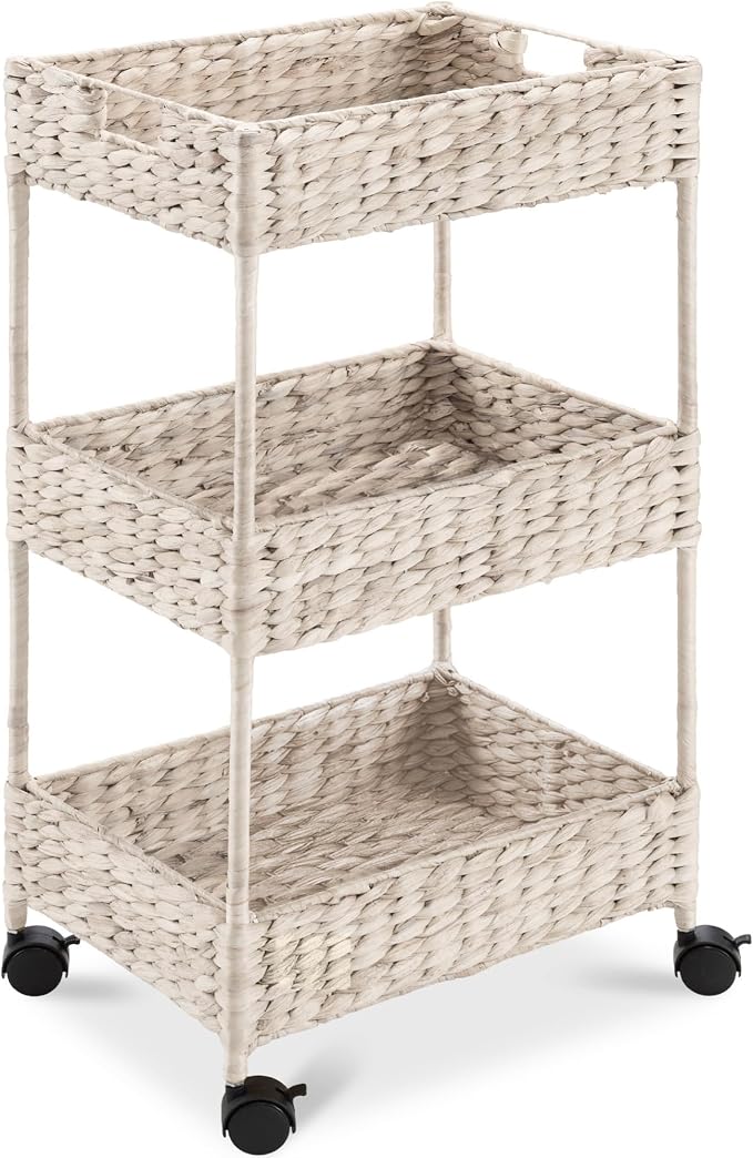 Best Choice Products 3-Tier Water Hyacinth Rolling Nursery Caddy w/Wheels by Unknown