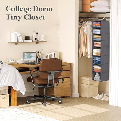 Lifewit 8 Tier Hanging Closet Organizer and Storage - Image 9