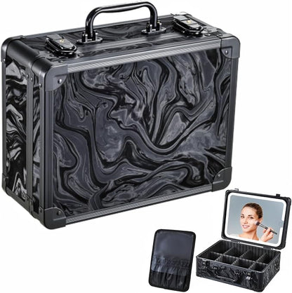Makeup Case with LED Mirror by Faquenc