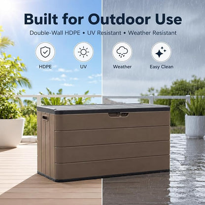 ADDOK 110 Gallon Outdoor Storage Box - Image 5