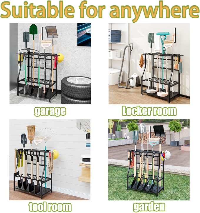 Garden Tool Organizer Yard Tool Tower Rack Shed Organization | Garage - Image 6
