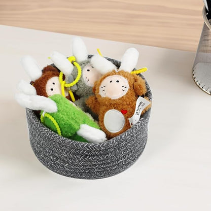 Small Woven Cotton Rope Baskets, Gift and Storage Baskets, Nursery Organizer - Image 2