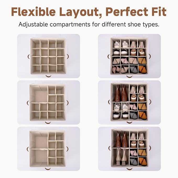 StorageWorks 2 Pack Shoe Organizer - Image 2
