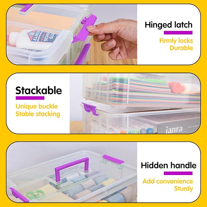 2 Layer Plastic Storage Containers - Image 4