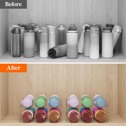 Lifewit 4 Tier Stackable Water Bottle Organizer - Image 2