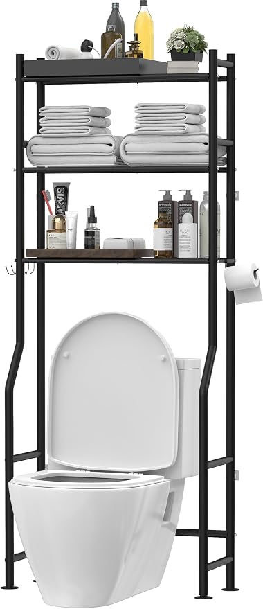 Livilord 3-Tier Over The Toilet Storage, Freestanding Metal Bathroom Shelves by LivilordBrand