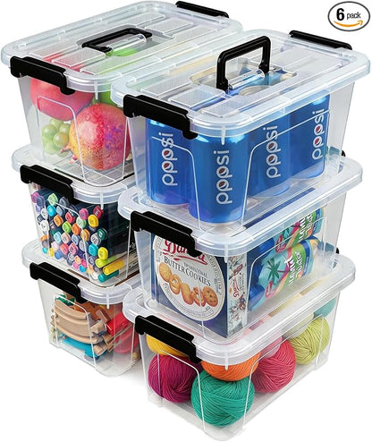 EOENVIVS Plastic Storage Bins by EasyCozyHomey