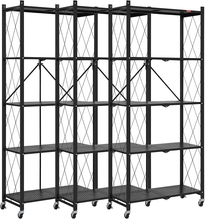 DEANIC 5 Tier Foldable Storage Shelves by ShowNow