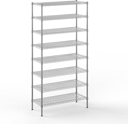 18" Deep x 42" Wide x 86" Height Wire Shelving Kit | 8-Tier | NSF Commercial by Regal+Altair
