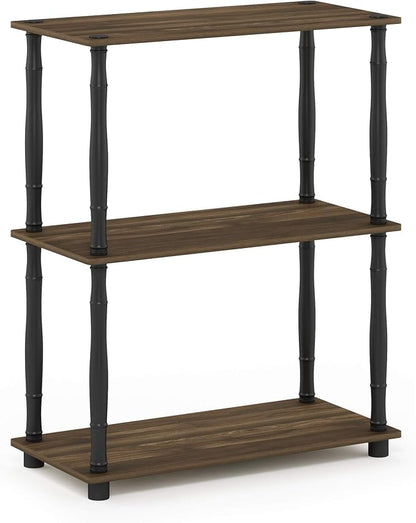 Furinno TURN-N-TUBE Storage Shelves, 3-Tier Book Shelf, Corner Shelf, Toolless - Image 5