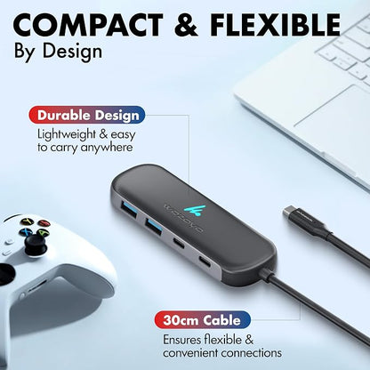 Type C To 2 Port Type C & 2 Port Wozoyo USB 3.2 Hub, Data Transfer Upto 5Gbps - Image 5