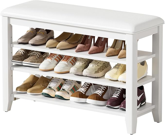 Taitiy Entryway Shoe Storage Bench, Shoe Organizer Bench by Taitiy