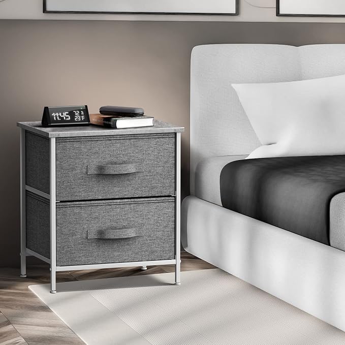 Sorbus Nightstand with 2 Drawers - Image 2