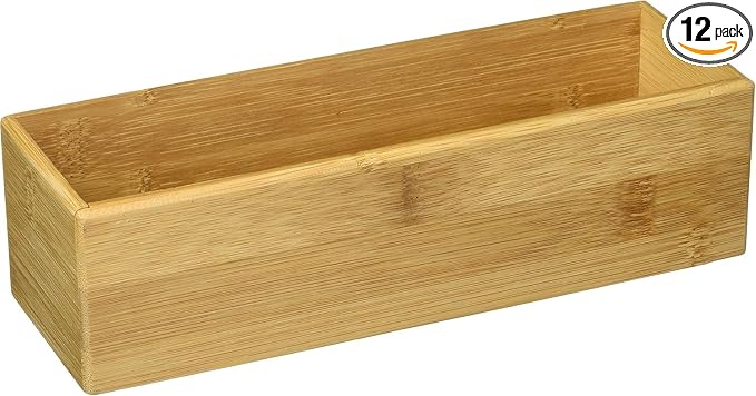 Lipper International 8381 Bamboo Wood Stacking Drawer Organizer Box by LipperInternational