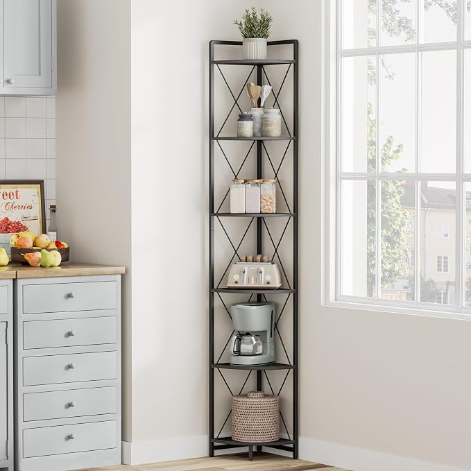 6 Tier Corner Shelf Stand, Plant Stand Display Shelf - Image 7