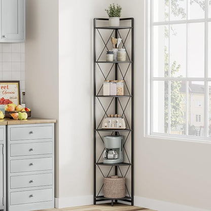 6 Tier Corner Shelf Stand, Plant Stand Display Shelf - Image 7