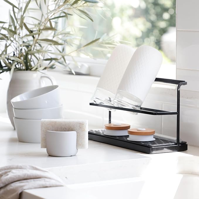 Selegna Diatomite Stone Sponge Caddy – Quick Drying Diatomaceous Earth Sink - Image 5