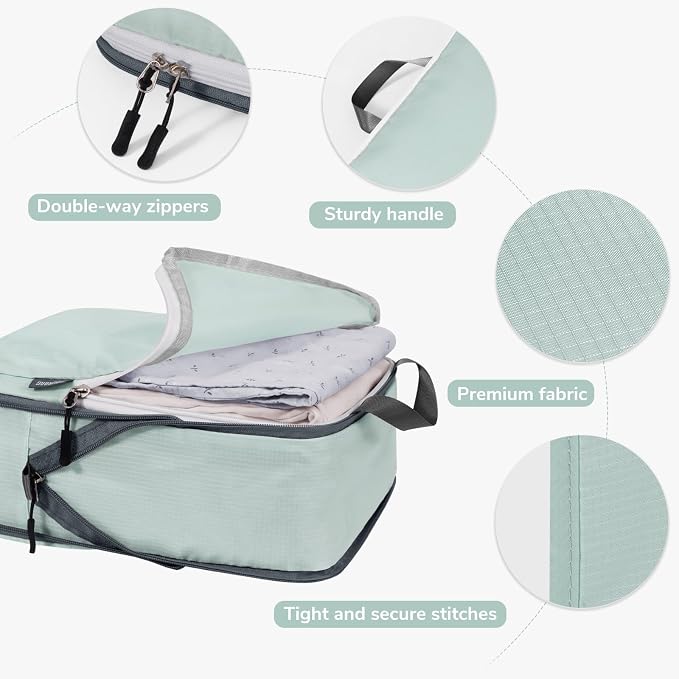 CherryNow Compression Packing Cubes, 7 Set Packing Cubes - Image 4