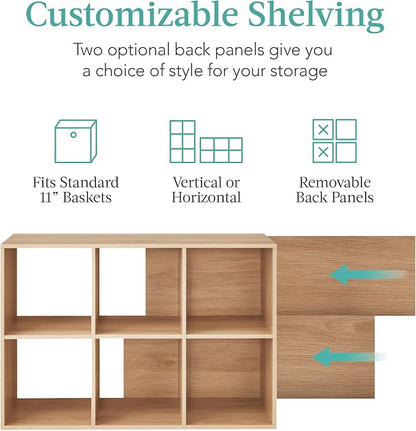 Best Choice Products 6-Cube Storage Organizer, 11in Shelf Opening, Display Shelf - Image 3
