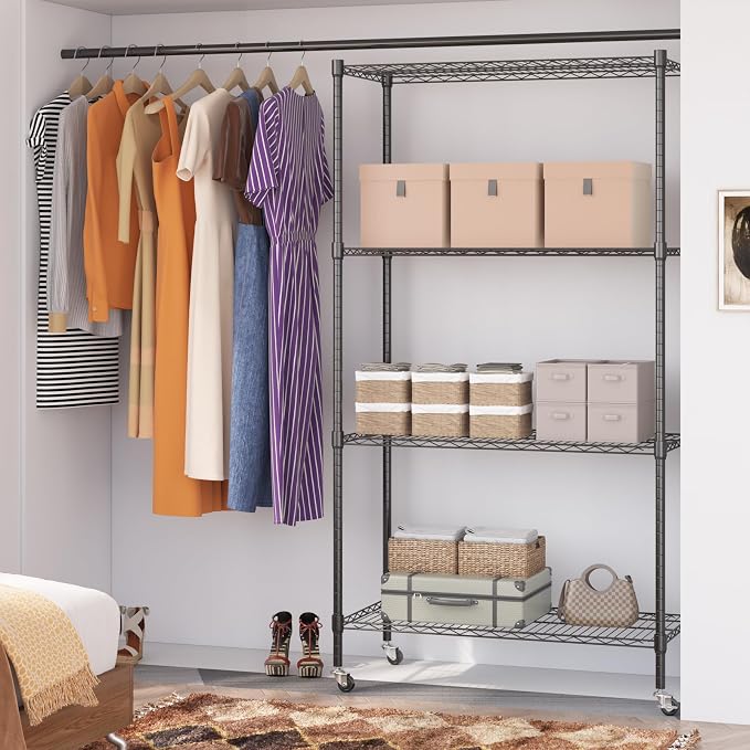 Homdox Heavy Duty 4-Tier Metal Shelving Unit - Image 7