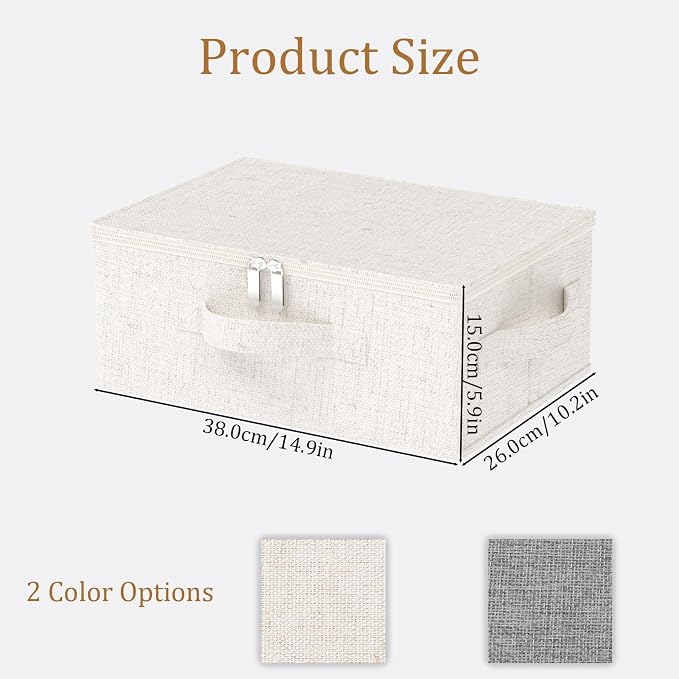 Underbed Storage Box with Lid, Foldable Clothes Organizers, Home Organising - Image 6