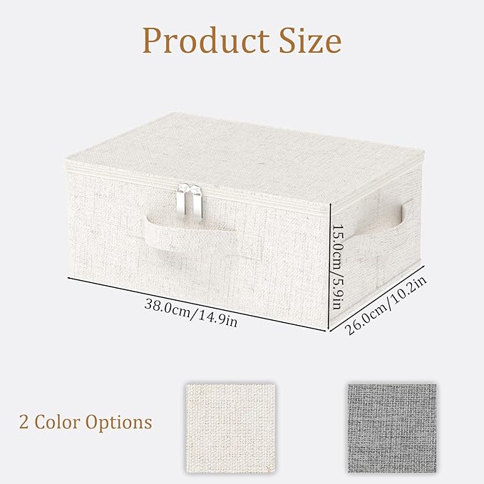 Underbed Storage Box with Lid, Foldable Clothes Organizers, Home Organising - Image 7