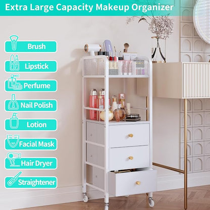 HapiRm Rolling Makeup Cart Organizer - Image 5