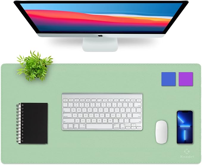 K KNODEL Desk Mat, Dual-Sided Office Desk Pad, Waterproof Desk Mat by K+KNODEL