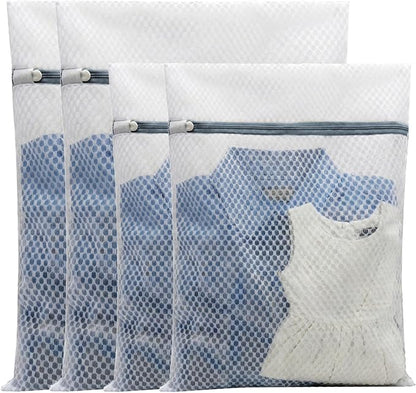 4Pcs Mesh Laundry Bags Delicates Lingerie Wash Bags by SMONT