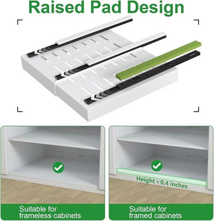 PAKETA 4 Pack Expandable Pull Out Cabinet Organizer, Sliding Drawers - Image 5