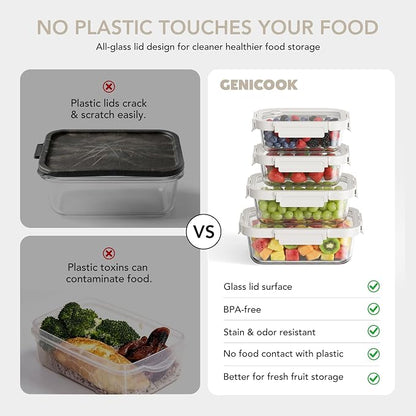 GENICOOOK Glass Fruit Storage Containers - Image 2