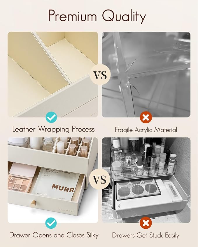 Vlando Makeup Organzier, Vanity Organizer - Image 7