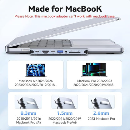 USB C Hub Adapter for MacBook Pro Air 2022 2021 2020 2019 Docking Station for - Image 8