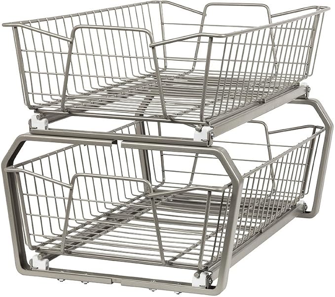 ClosetMaid 11 in. Pull Out Cabinet Organizer, 2 Tier, Heavy Duty, Slide Out by Unknown