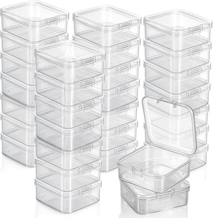 Jetec 30 Pieces Mini Plastic Clear Beads Storage Containers Box by Jetec