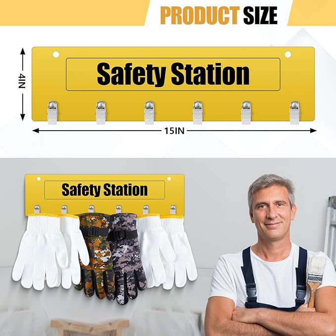 Honeydak Glove Station Organizer Wall Mount Plastic Glove Holder - Image 3