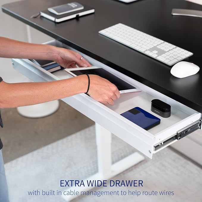 VIVO Large 33 inch Under Desk Slide Out Storage Drawer Organizer, DESK-DR33-W - Image 5