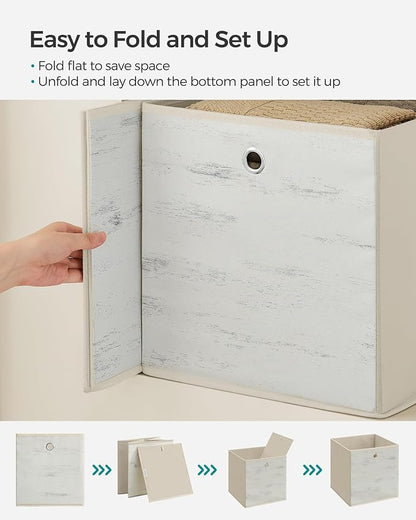 SONGMICS Storage Cubes, Foldable Oxford Fabric and Non-Woven Fabric Storage - Image 3
