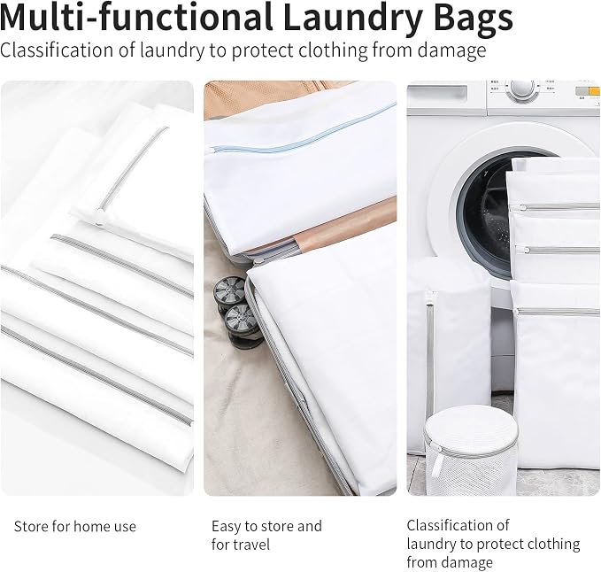 3 Pack Large Mesh Laundry Bags by MDSXO- Fine Durable Lingerie Delicates Bag - Image 6