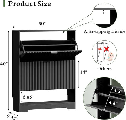 Xixini Shoe Storage Cabinet for Entryway - Image 2