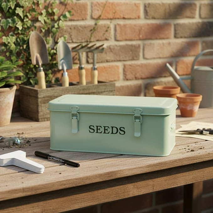 Seed Storage Organizer, Metal Seed Saving Box - Image 5