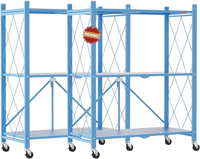 DEANIC 3 Tier Foldable Storage Shelves by ShowNow