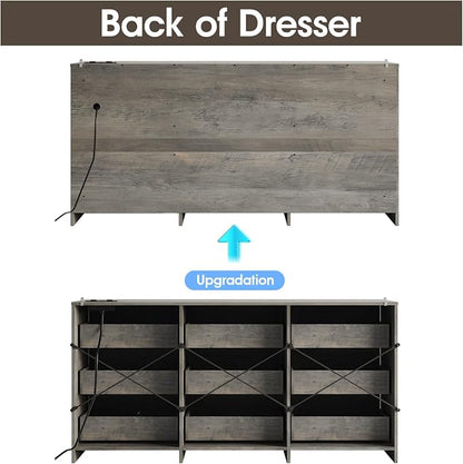 Fameill Dresser for Bedroom, 9 Drawer Wide Dresser Organizer - Image 3