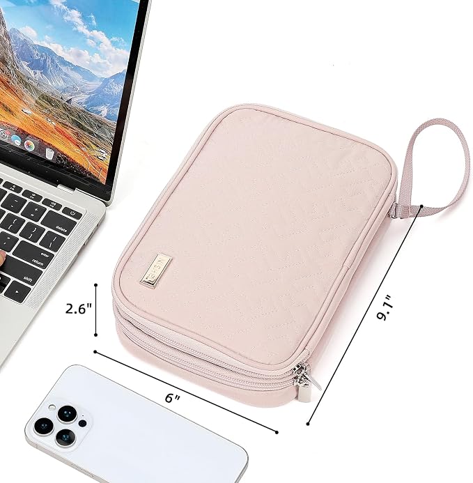 NISHEL Travel Cord Organizer Case, Double Layers Tech Electronic Bag, Essentials - Image 6