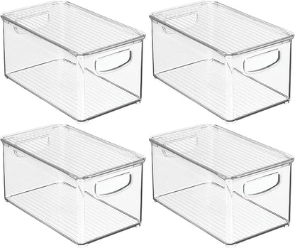 mDesign Plastic Deep Storage Bin Box Container - Image 8