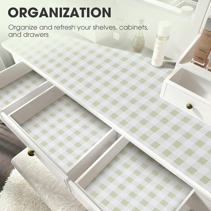 Drawer and Shelf Liner, Non-Slip Kitchen Cabinet Liners Non-Adhesive Thick - Image 6
